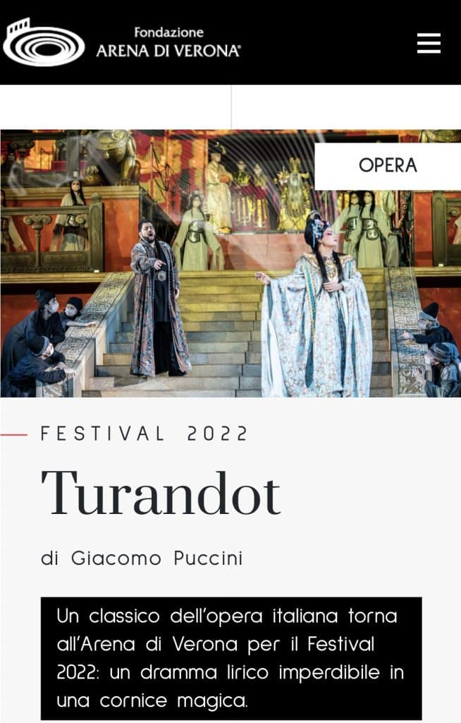 Cominciano le prove della Turandot dell’Arena di Verona